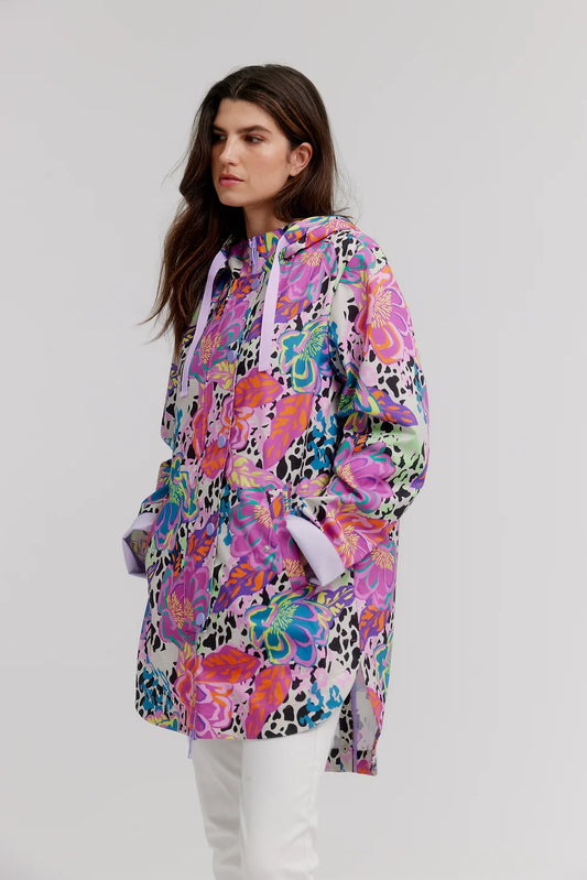 Electric Floral Raincoat