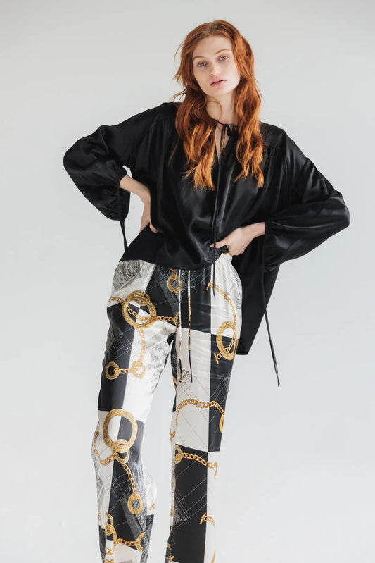 Parisa Silk Pant - Athens