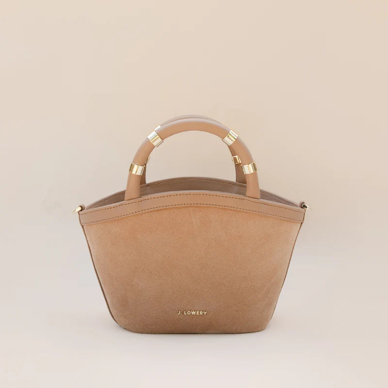Mini Tote - Tan Suede