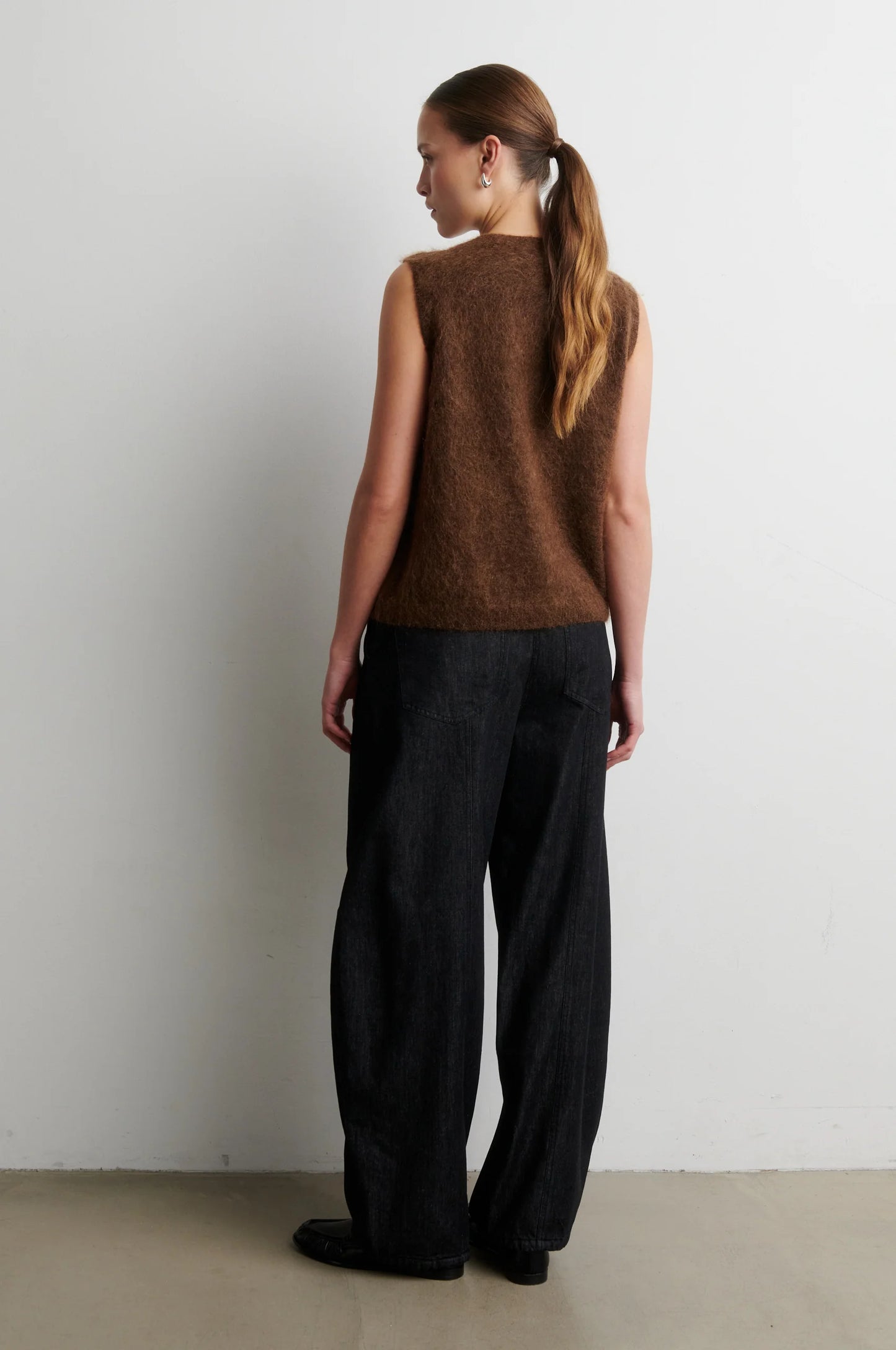 Brook Knit Button Vest - Carafe