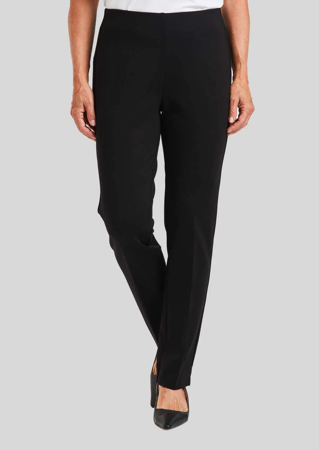 The Annie Pull On Paramount Knit Pant - Black