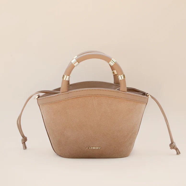 Mini Tote - Tan Suede