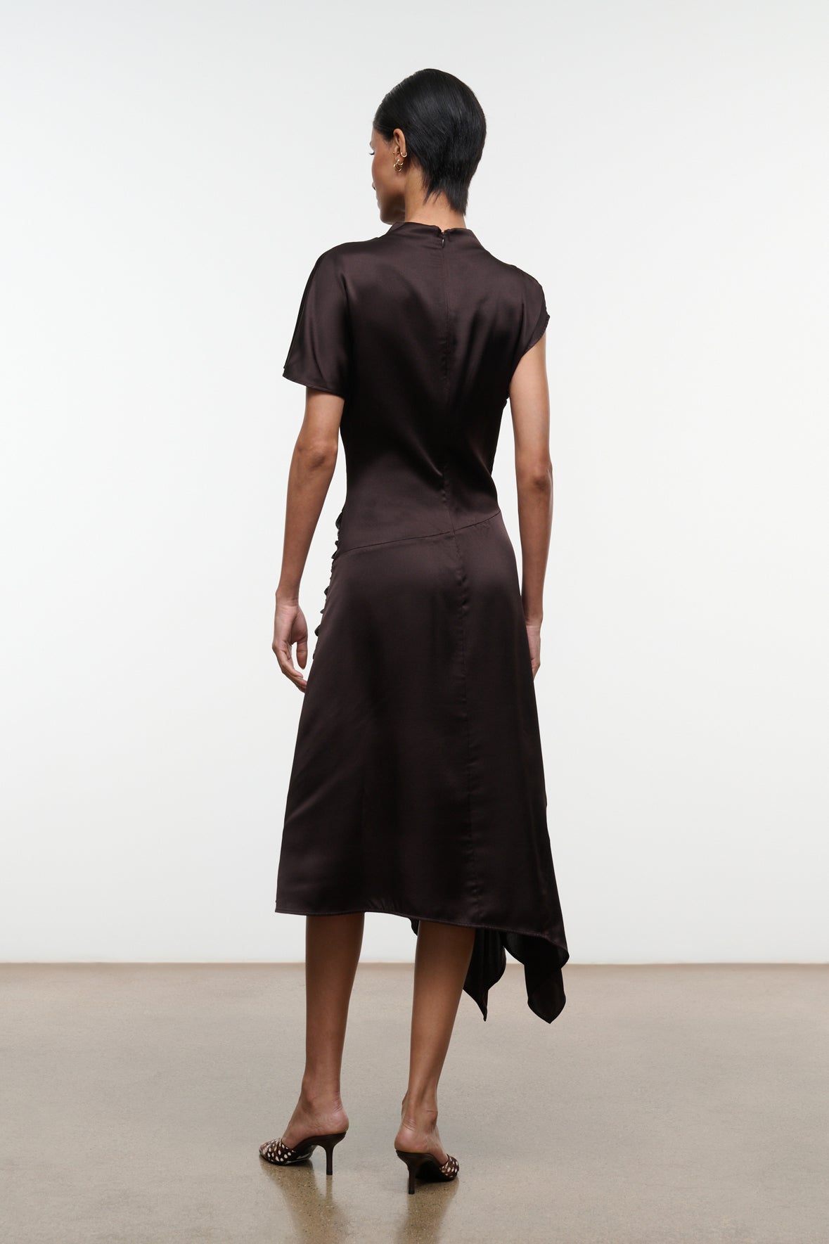 Davina Silk Dress - Earth