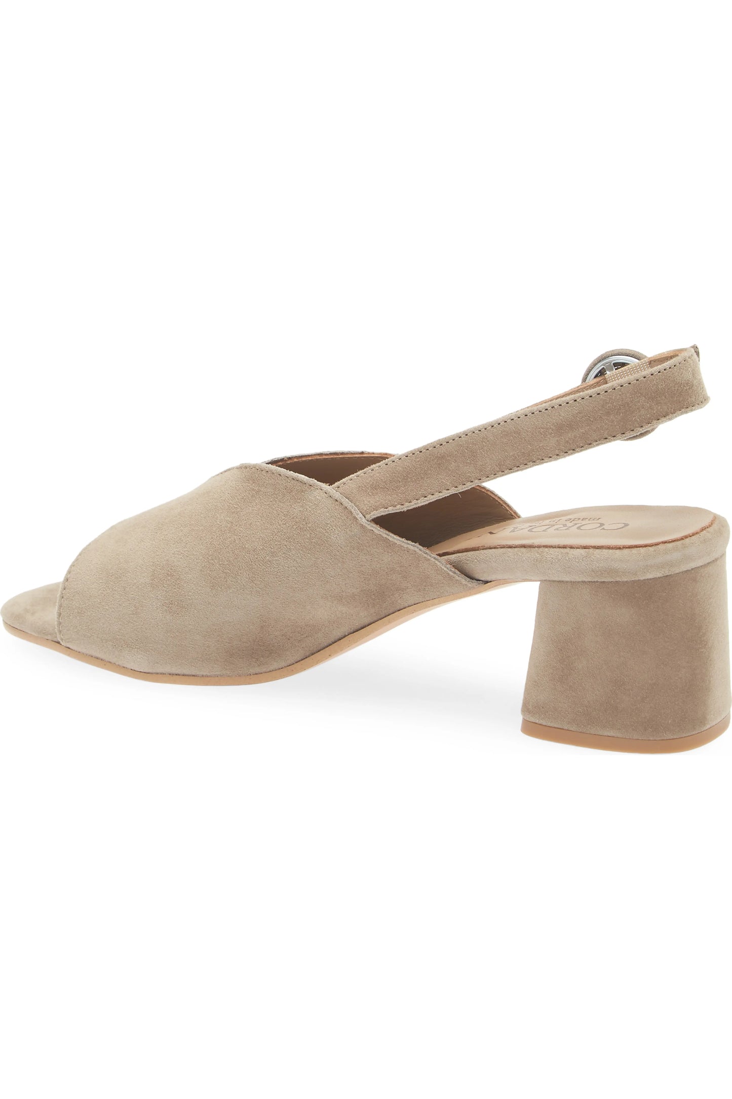 Pollette Heel - Fango Suede