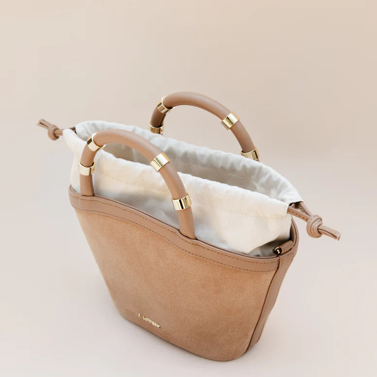 Mini Tote - Tan Suede