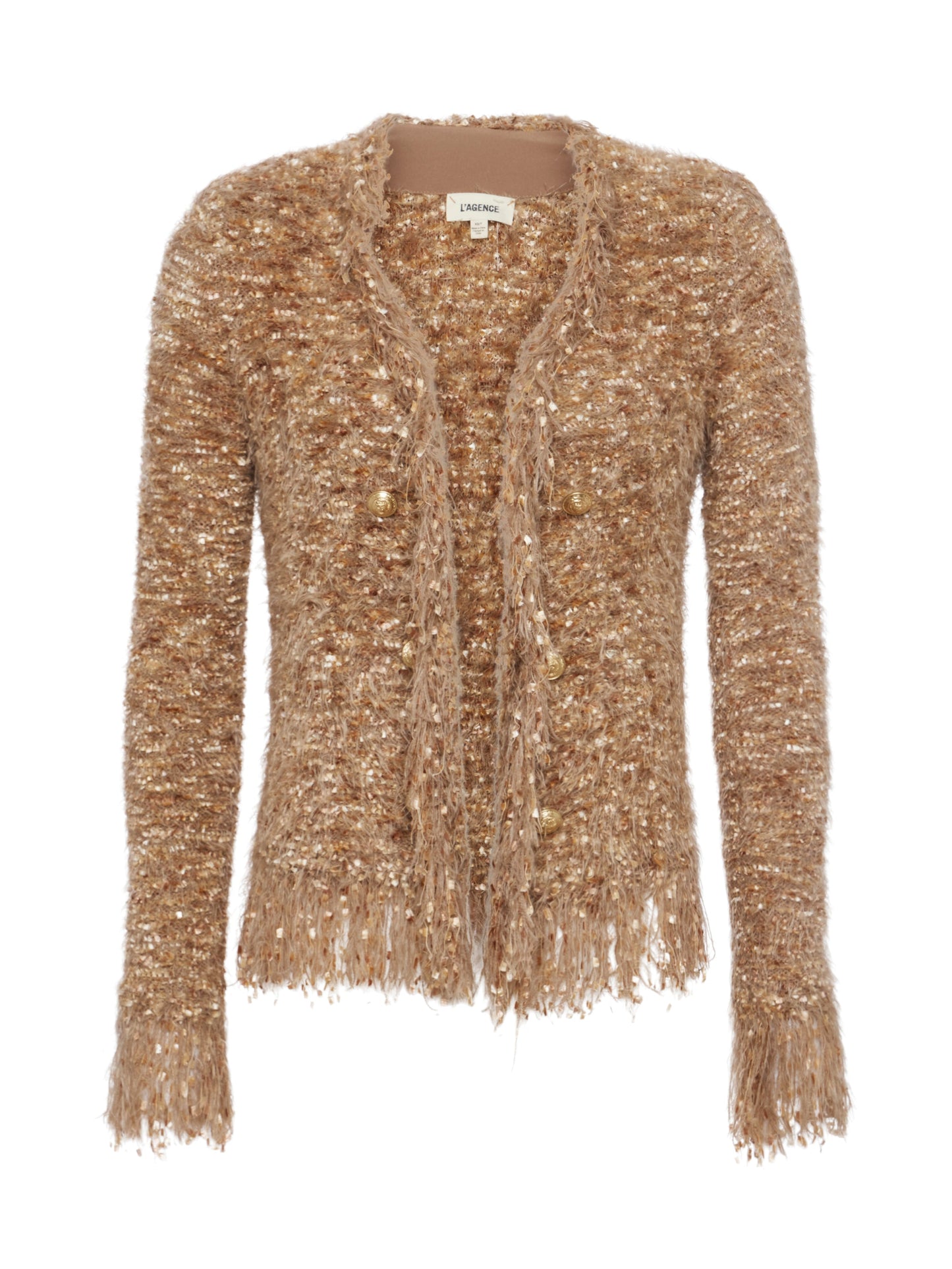 Azure Cardigan Blazer - Tan Multi