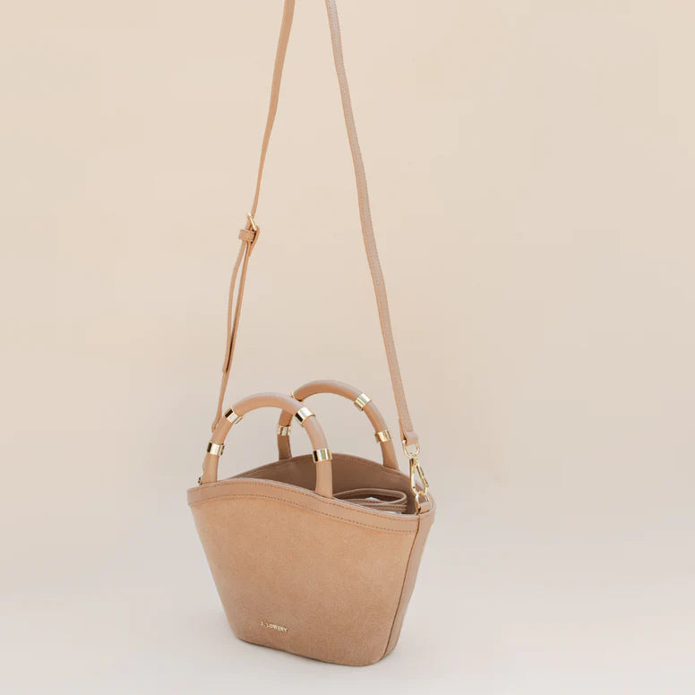 Mini Tote - Tan Suede