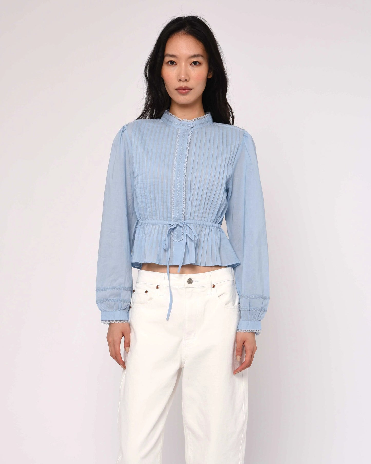 Mira Blouse - Blue Bird