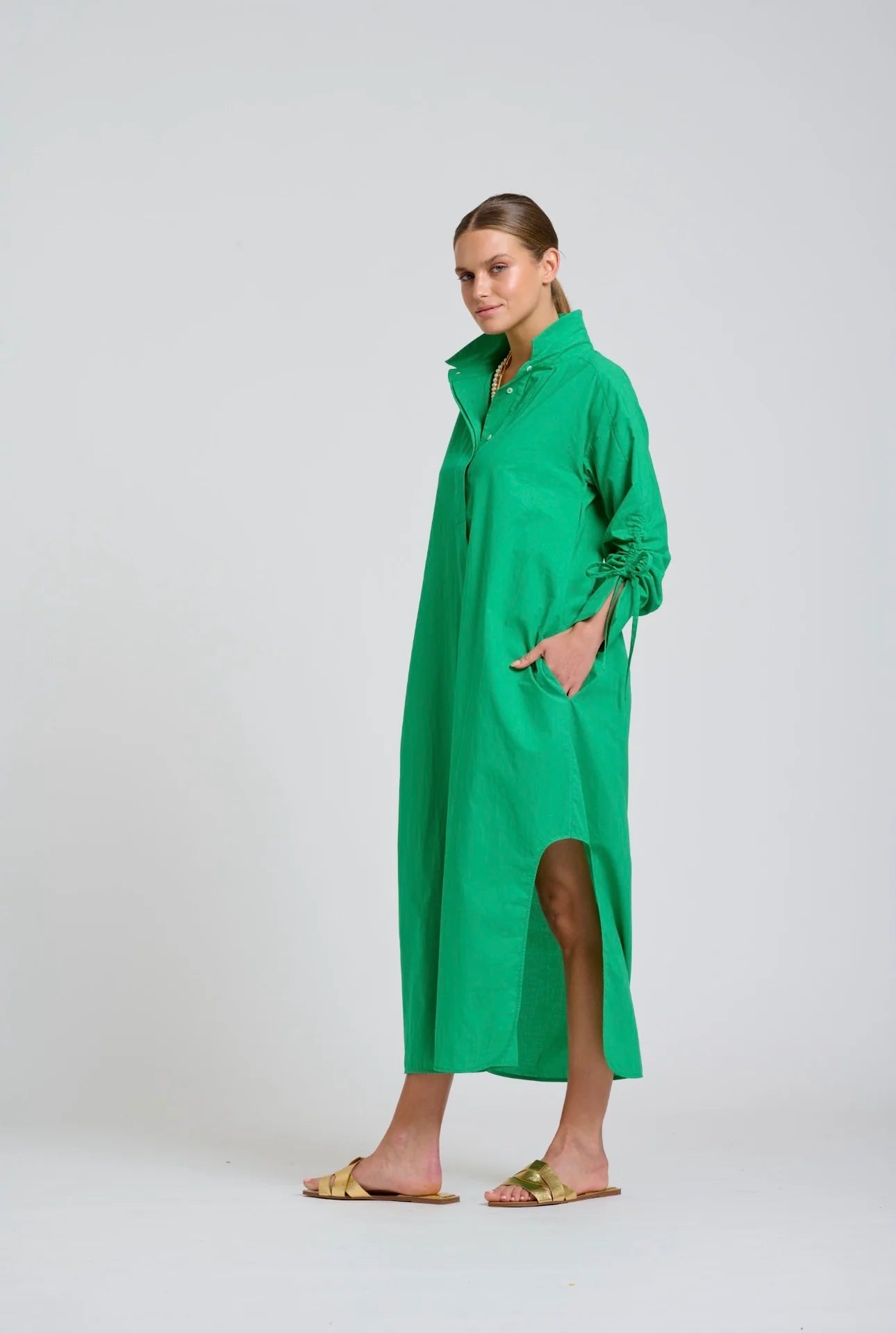 Millie Dress - Bright Green
