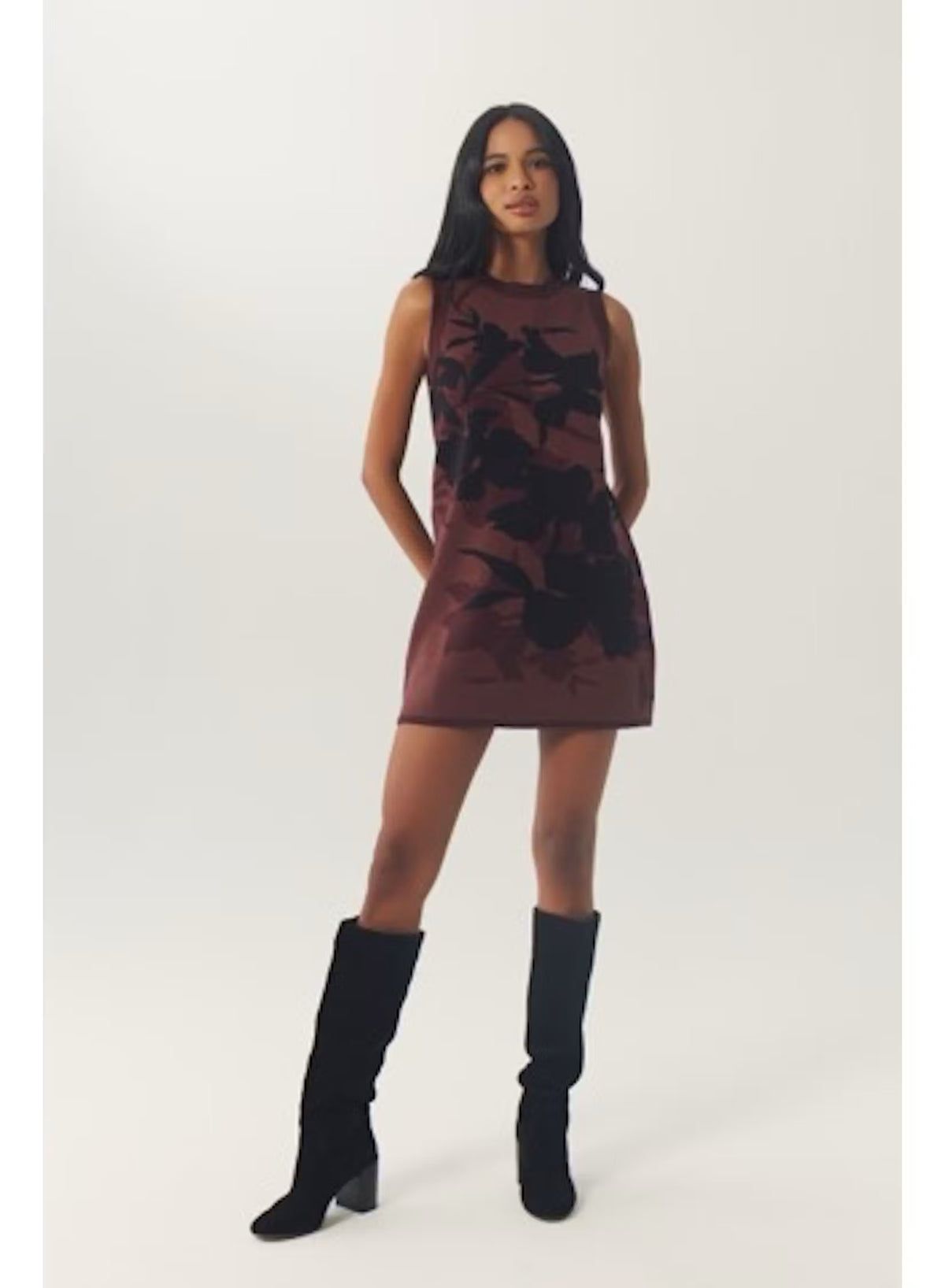 Meritt Dress - Brown/Black