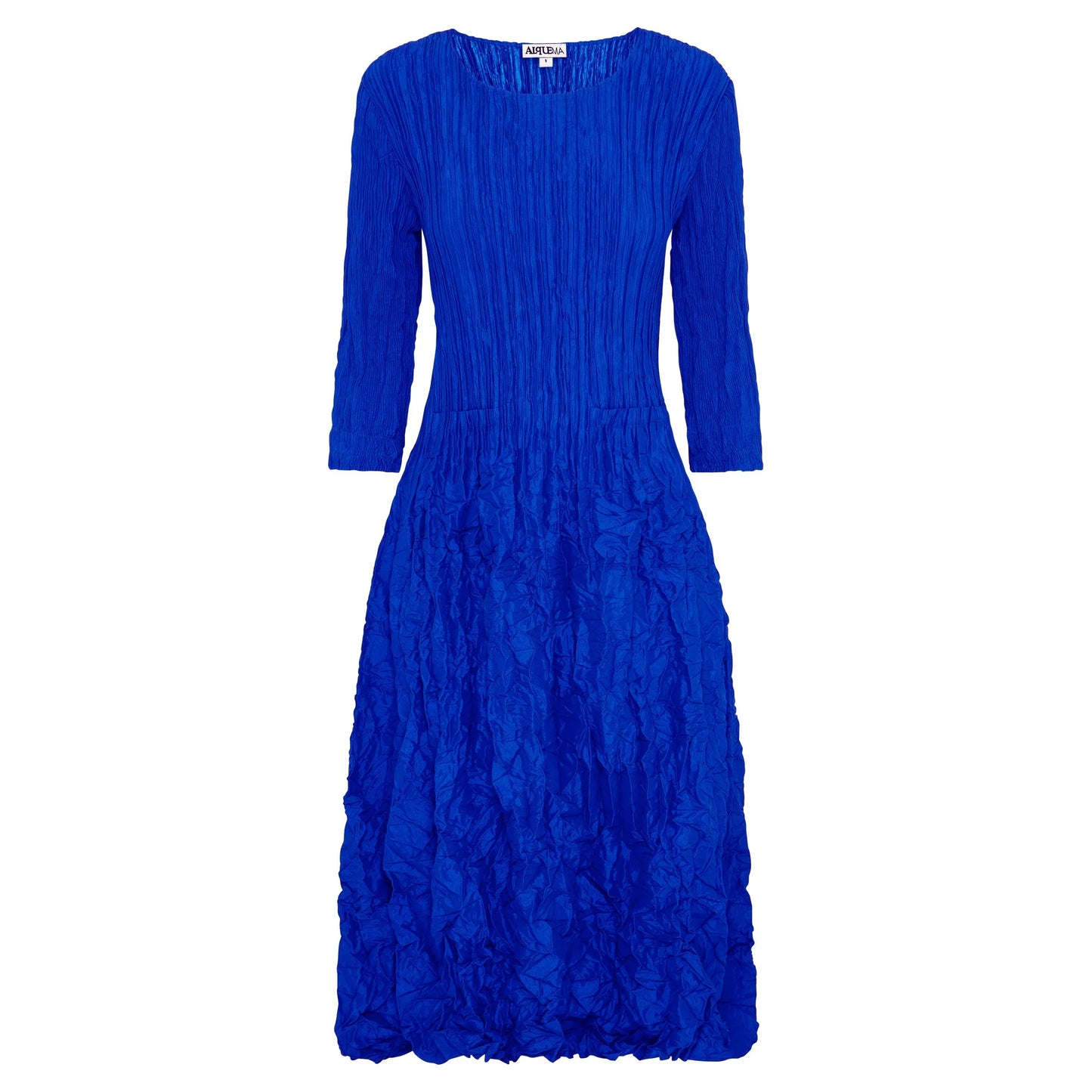 3/4 Sleeve Smash Dress - Royal
