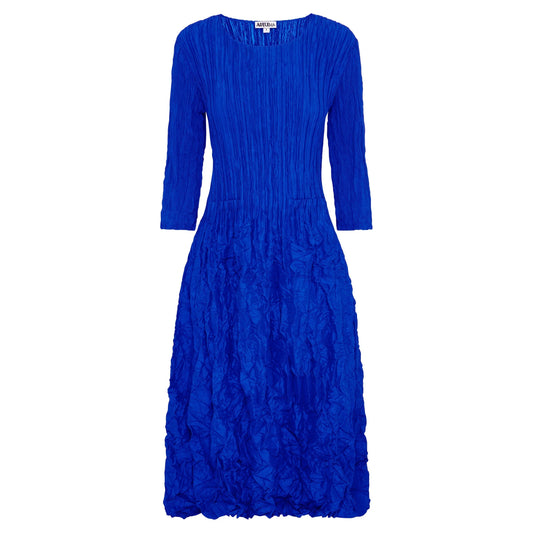 3/4 Sleeve Smash Dress - Royal