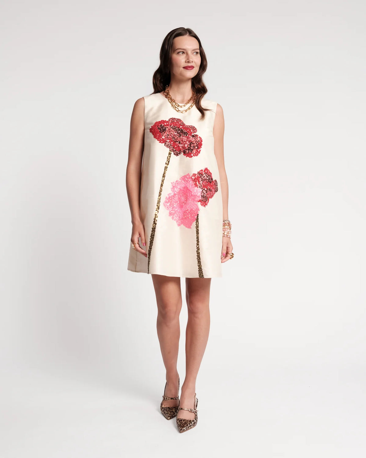 Alice Shift Dress - Poppy Oyster