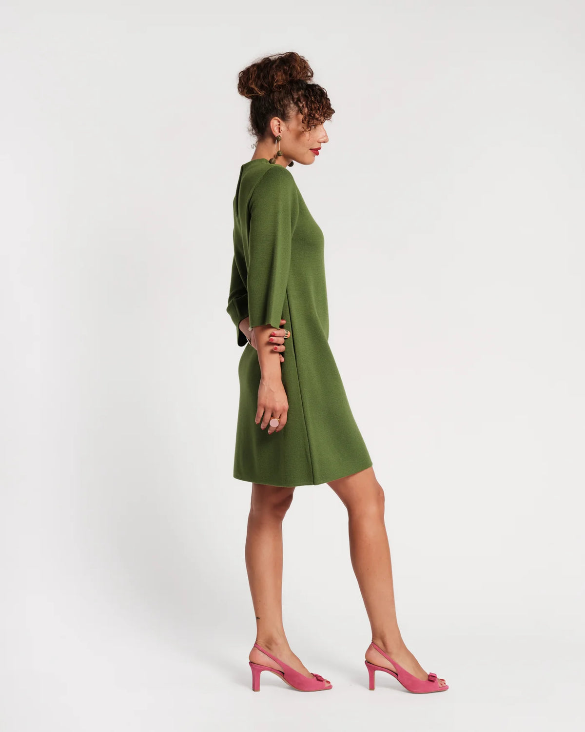 Annie Dress - Green Heirloom Floral