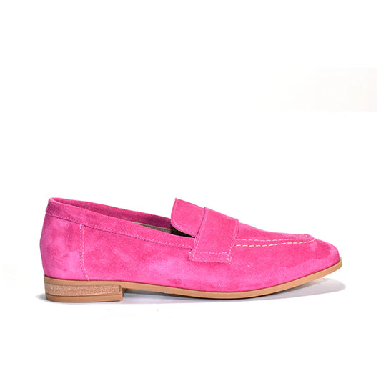 Ardelle Loafer - Fuschia Suede