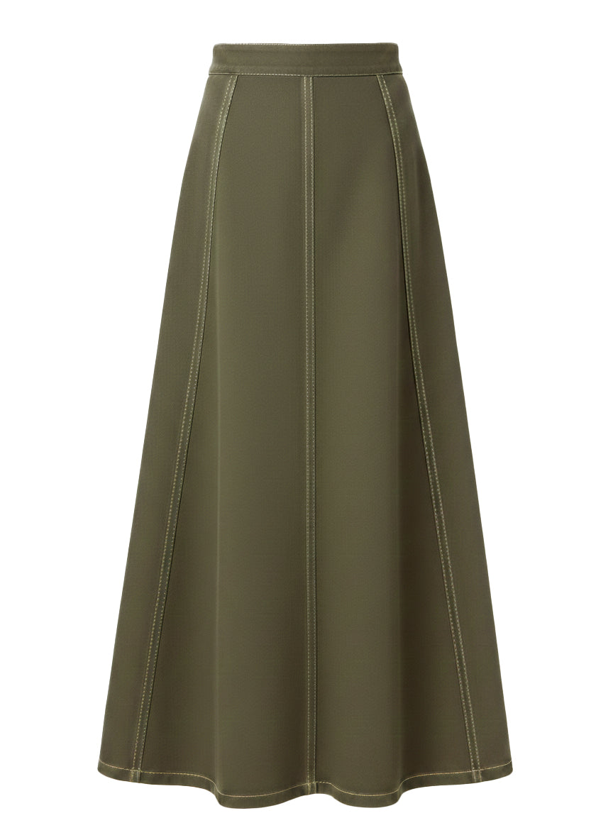 Bina Midi Skirt - Ivy Green Denim