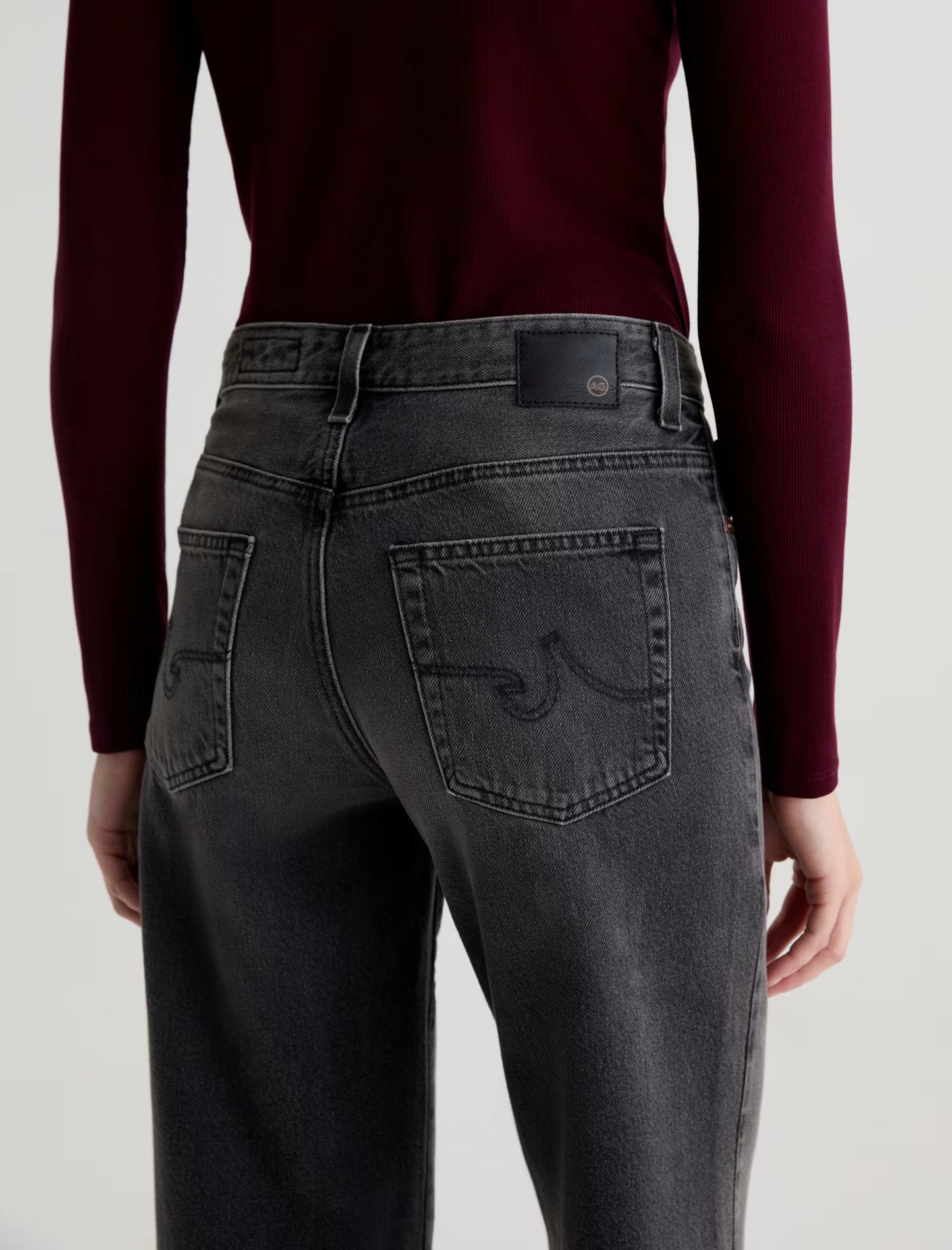 Saige Mid-Rise Wide Leg Crop - Overnight