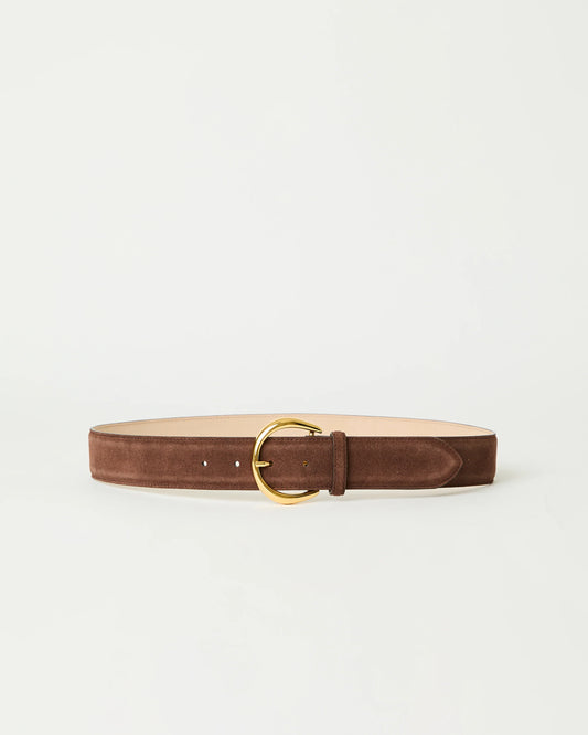 Odessa Suede Belt - Chocolate Gold