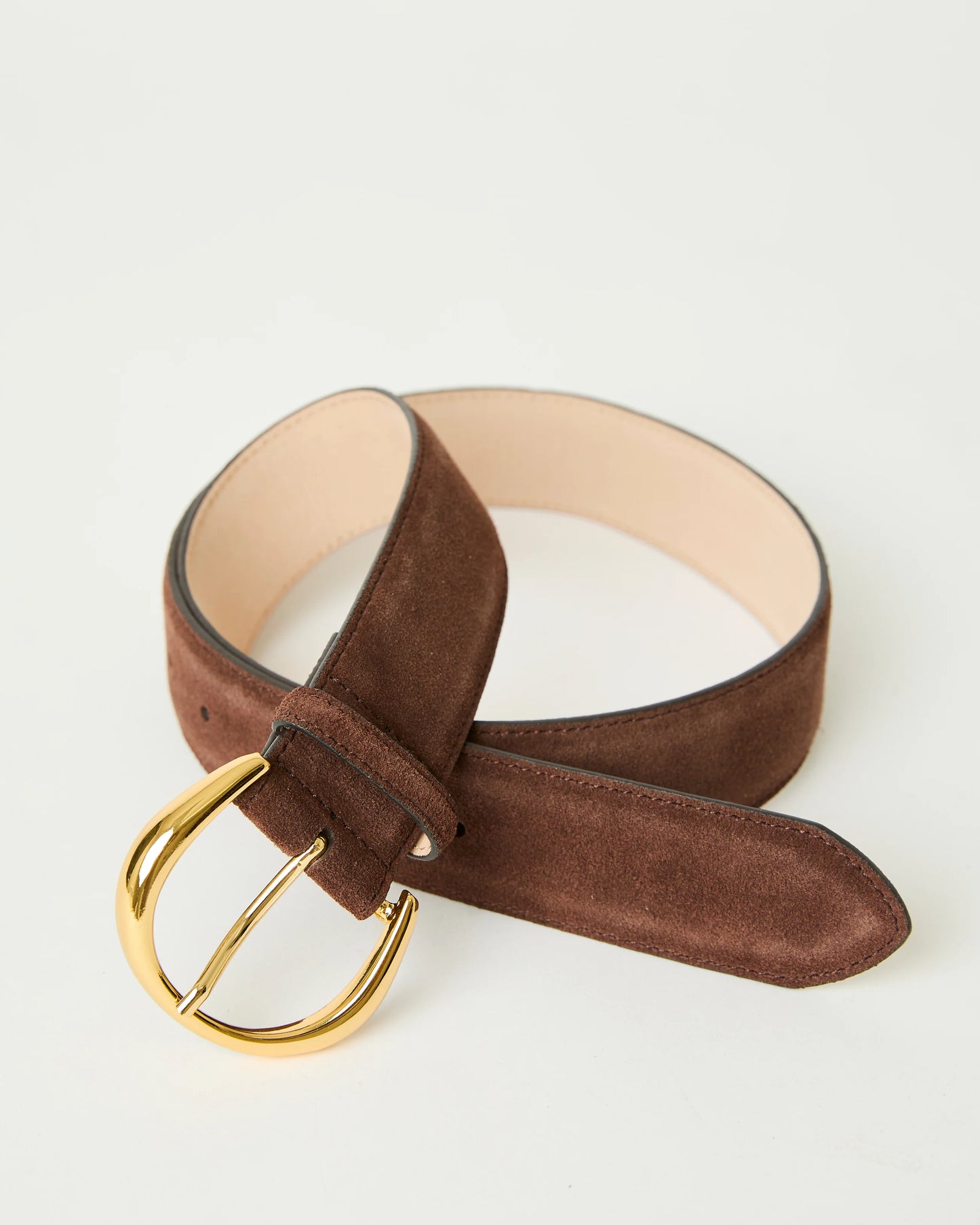 Odessa Suede Belt - Chocolate Gold