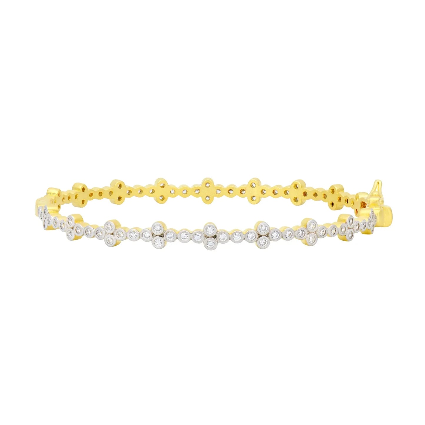 CLOVER STATION HINGE BANGLE