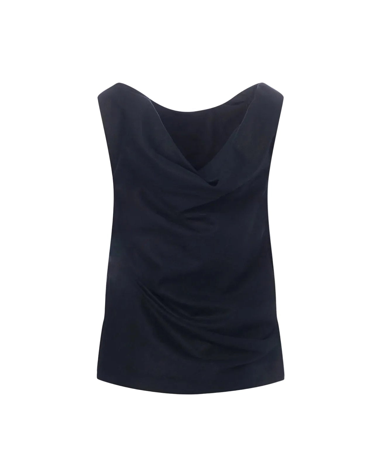 Drop Shoulder Top - Black