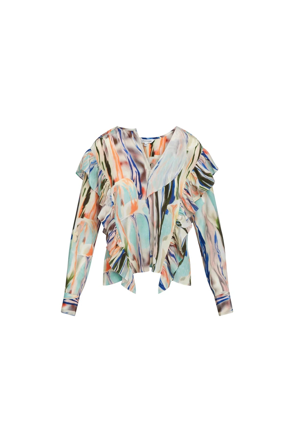 Bella Blouse - Abstract Orchid