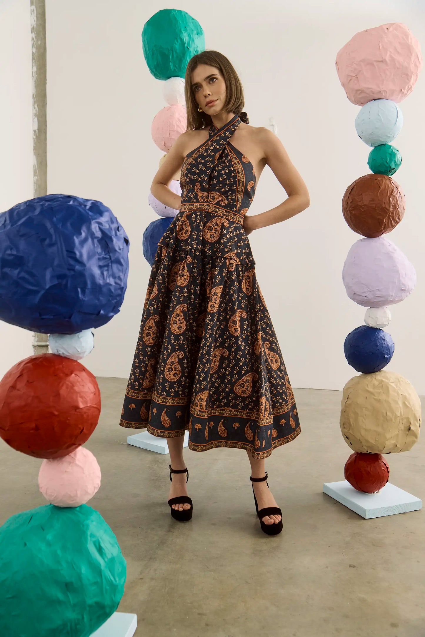 Bellamy Dress - Glen Paisley
