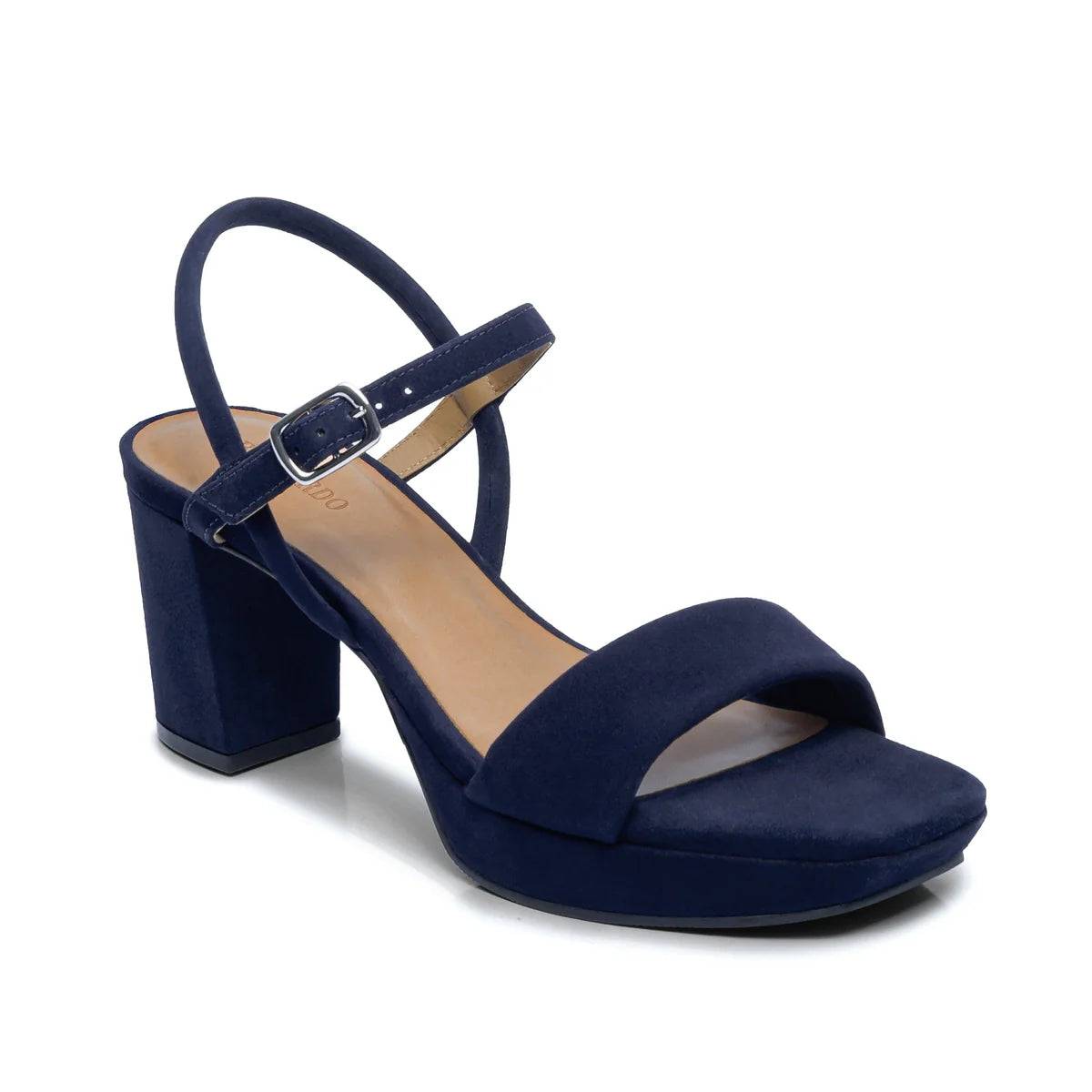 Canto Platform Sandal - Navy Suede