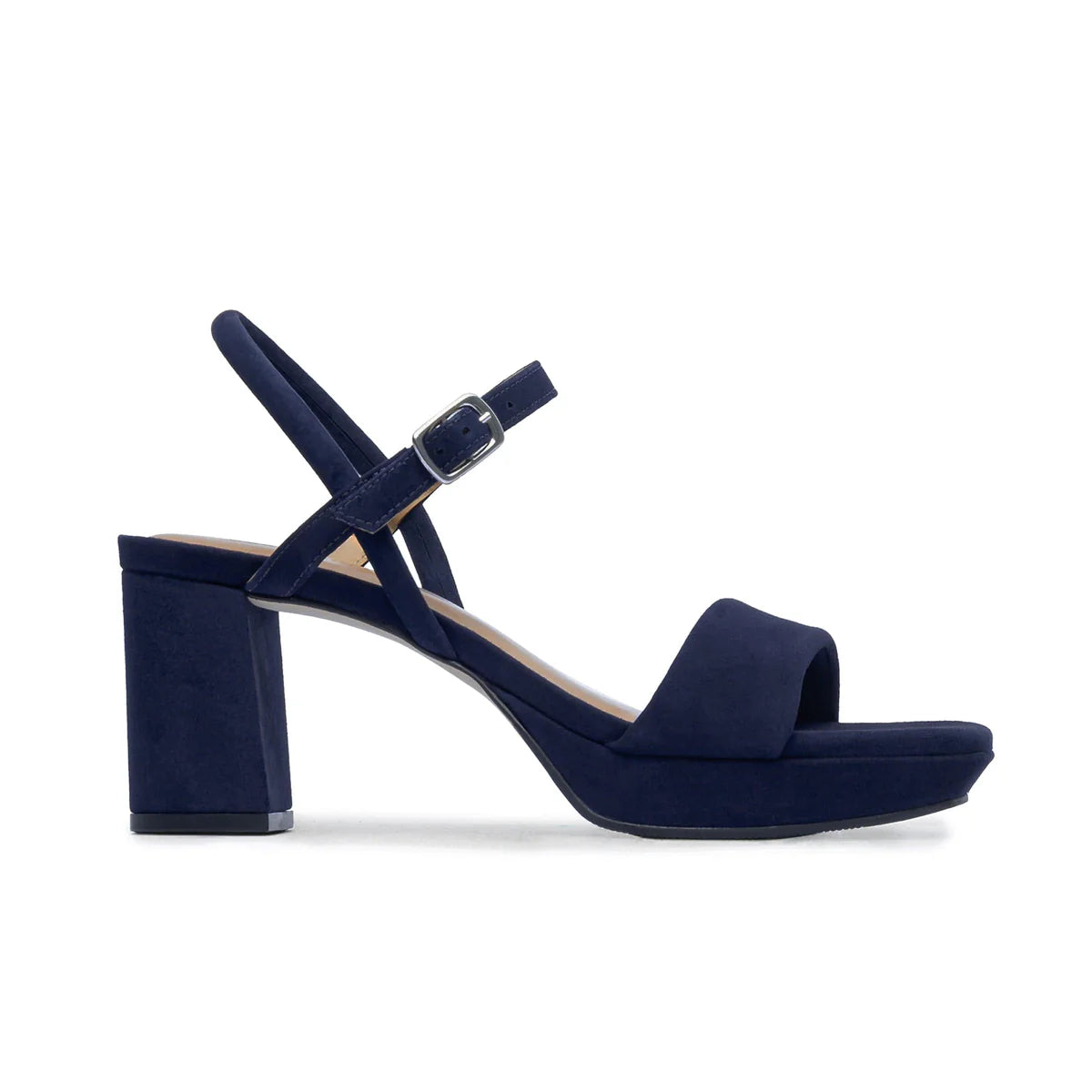 Canto Platform Sandal - Navy Suede