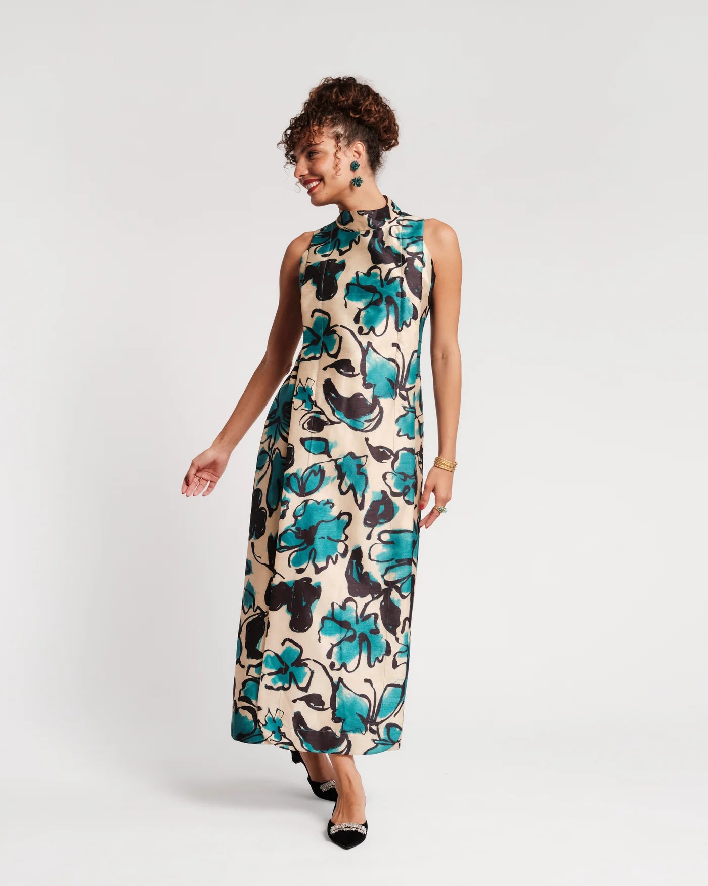 Carlyle Maxi Dress - Abstract Meadow