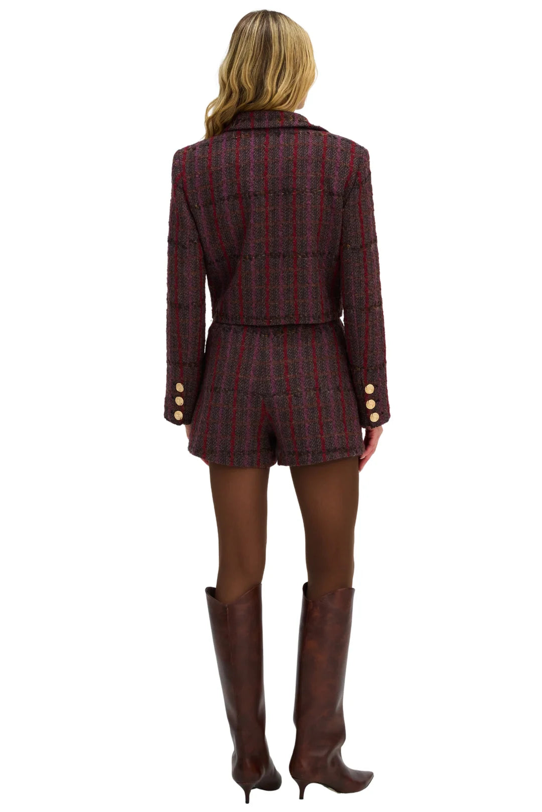 Cecilia Blazer - Burgundy Brown