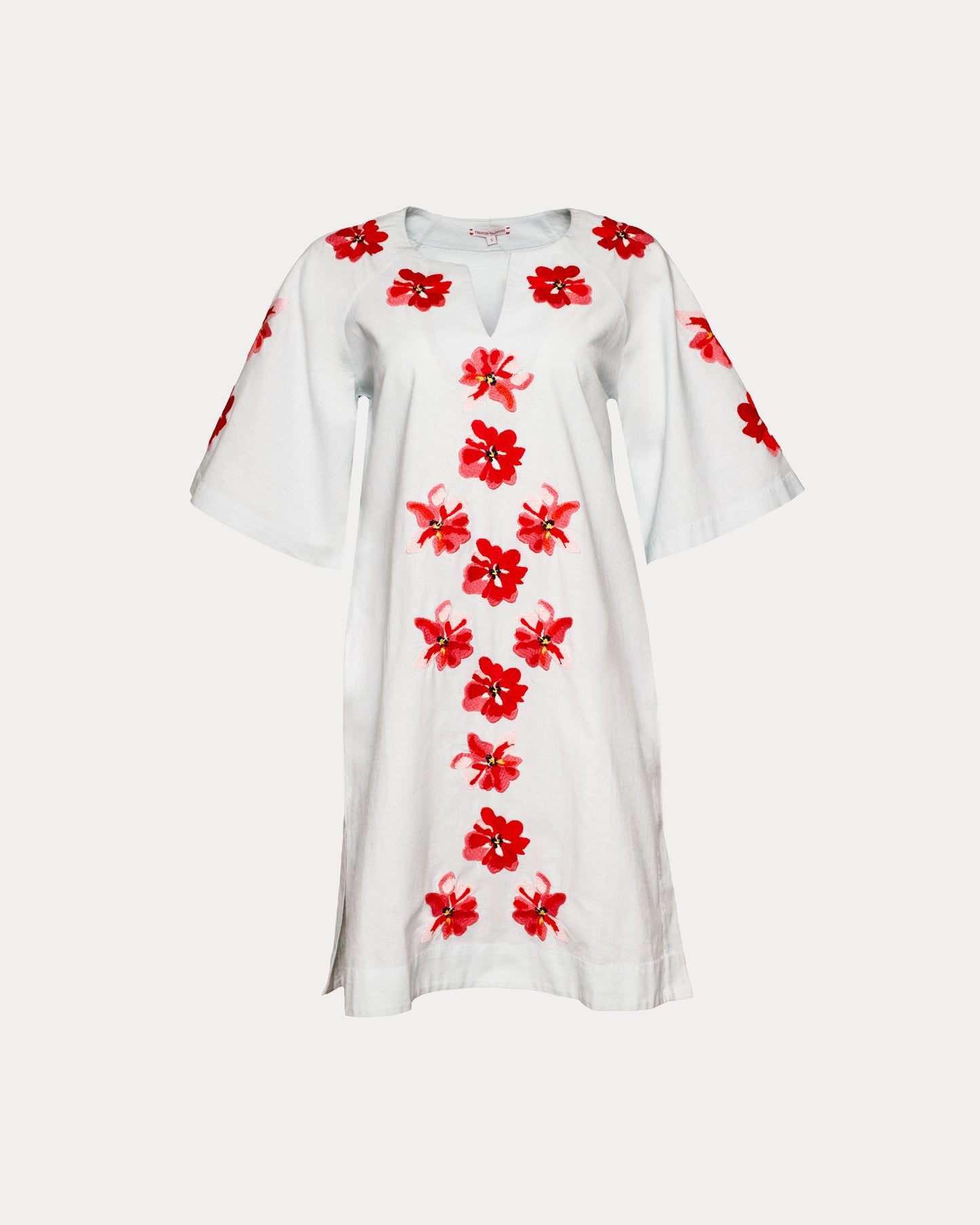 Charming Caftan Mini - Light Blue/Red/Pink