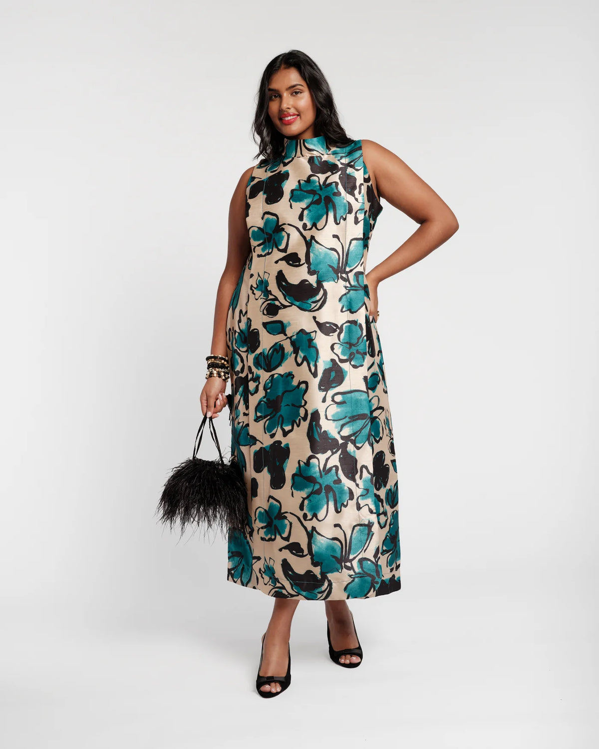 Carlyle Maxi Dress - Abstract Meadow