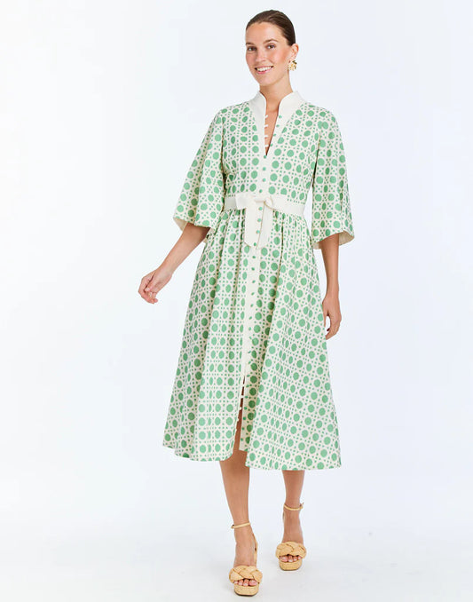 Carmen Midi Dress - Solihiya Green