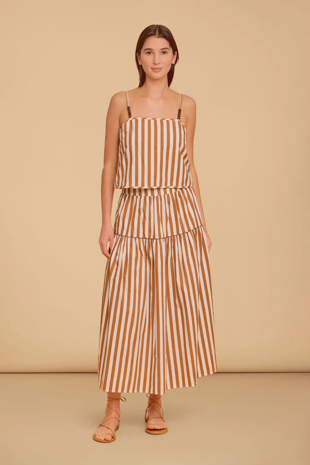 Quinn Skirt - Tuck Stripes
