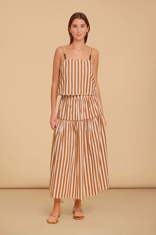 Quinn Skirt - Tuck Stripes