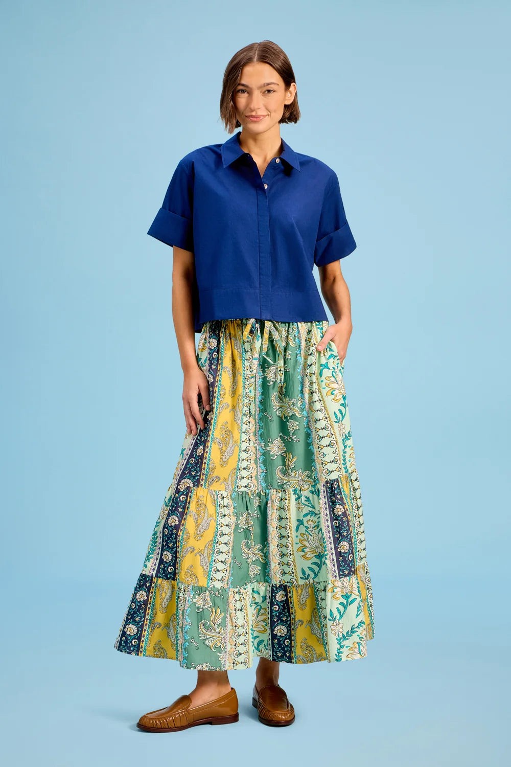 Market Skirt - Paisley Ribbon