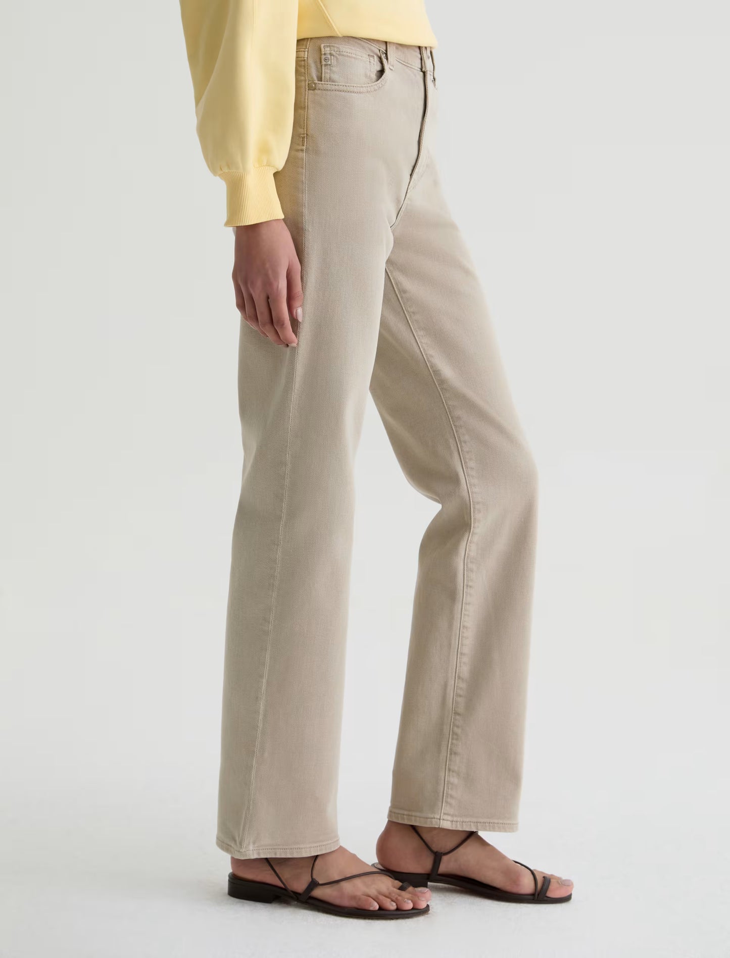 Brinley Mid-Rise Straight - Sulfur Light Taupe