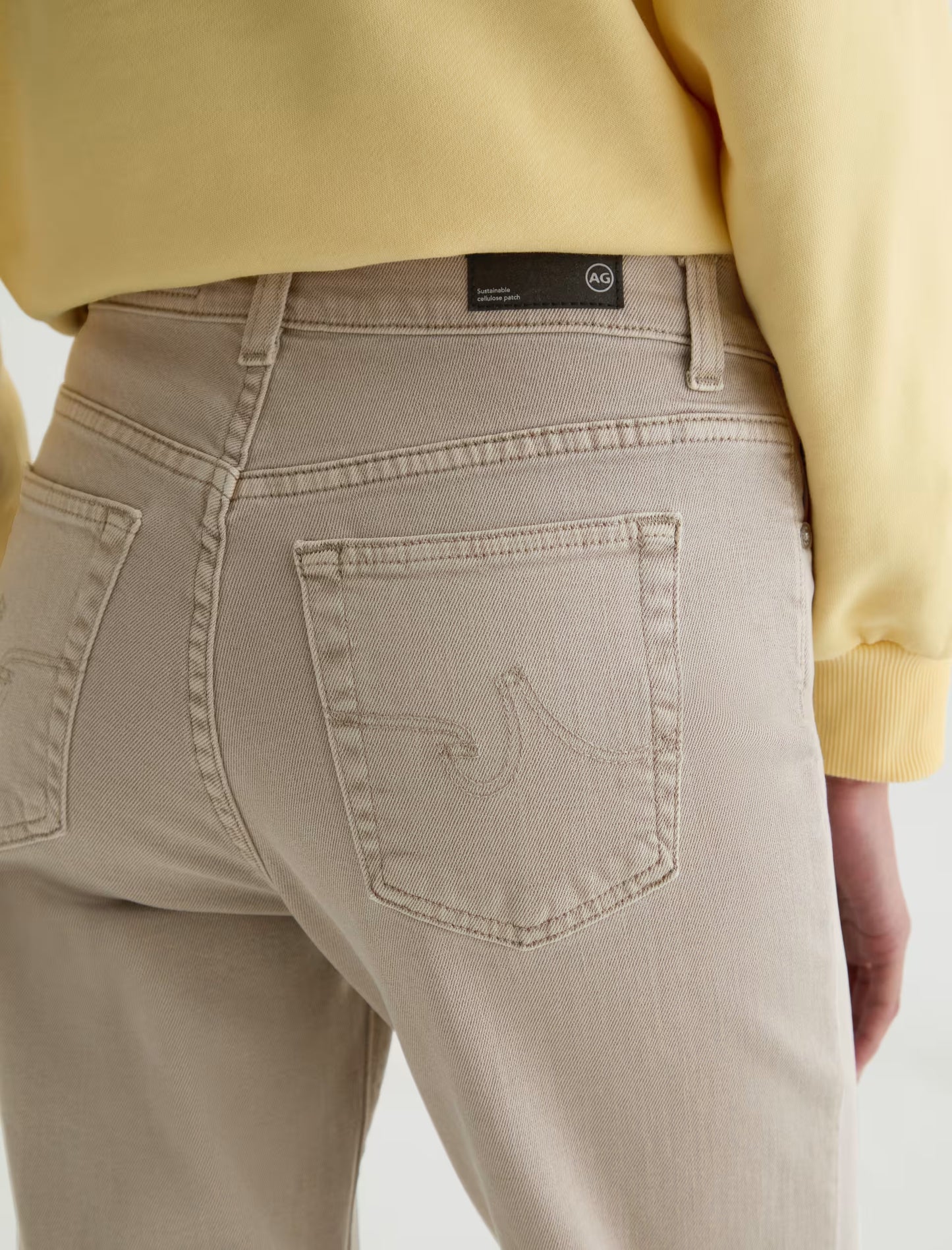 Brinley Mid-Rise Straight - Sulfur Light Taupe