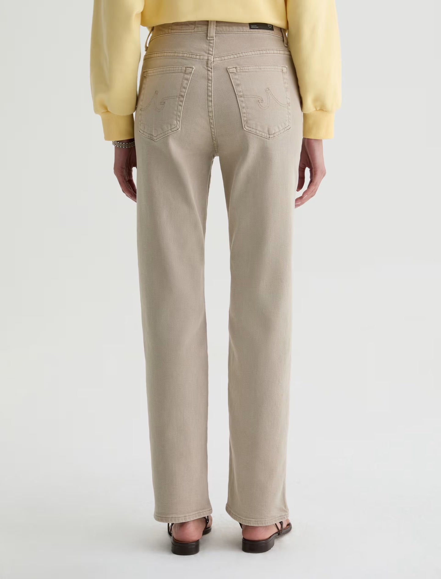 Brinley Mid-Rise Straight - Sulfur Light Taupe
