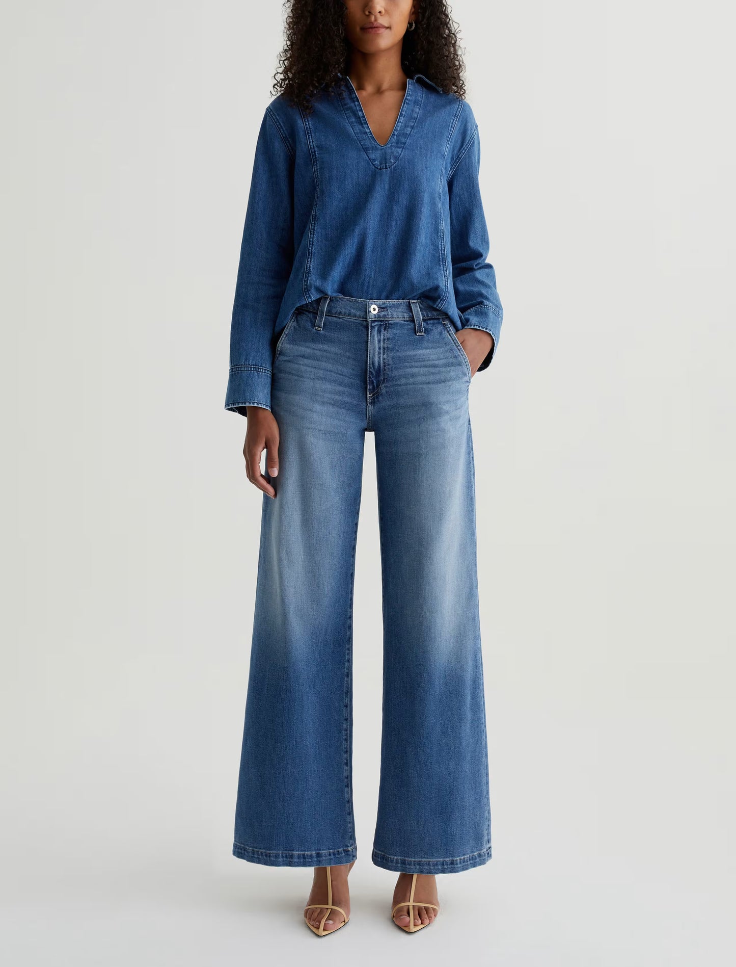 Stella Low Slung Palazzo - Nautical Mile