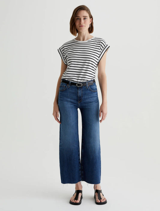 Saige Wide Leg Crop Jean - Plume