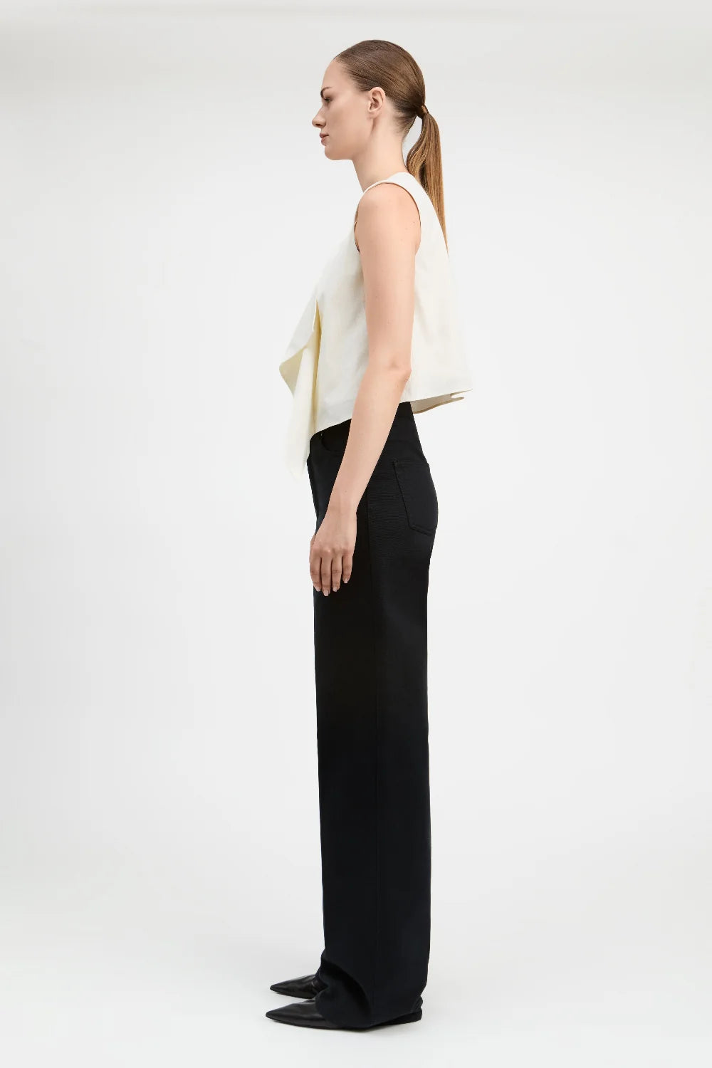 Ubah Origami Pleated Top - Ivory