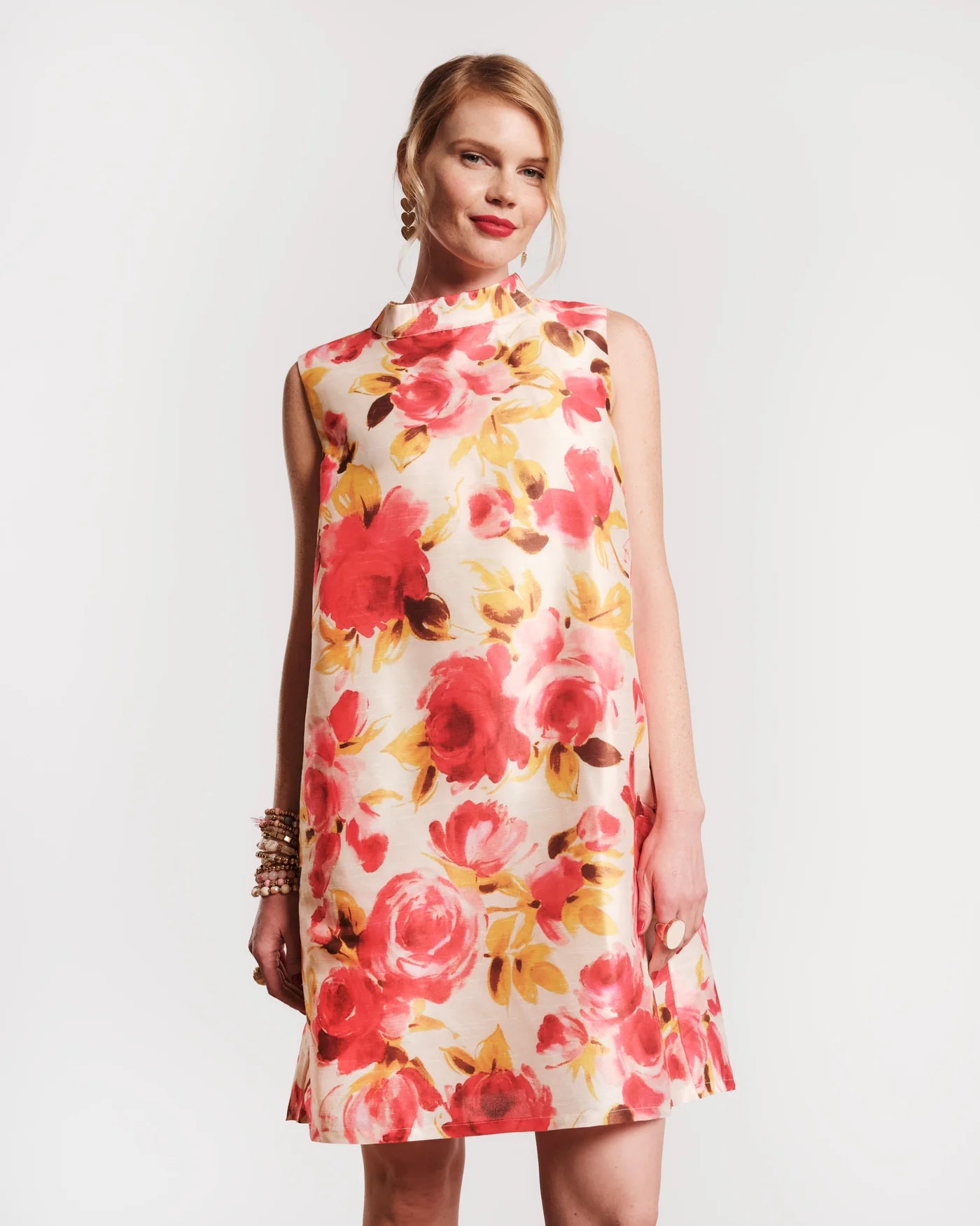Diplomat Mini Dress - English Rose