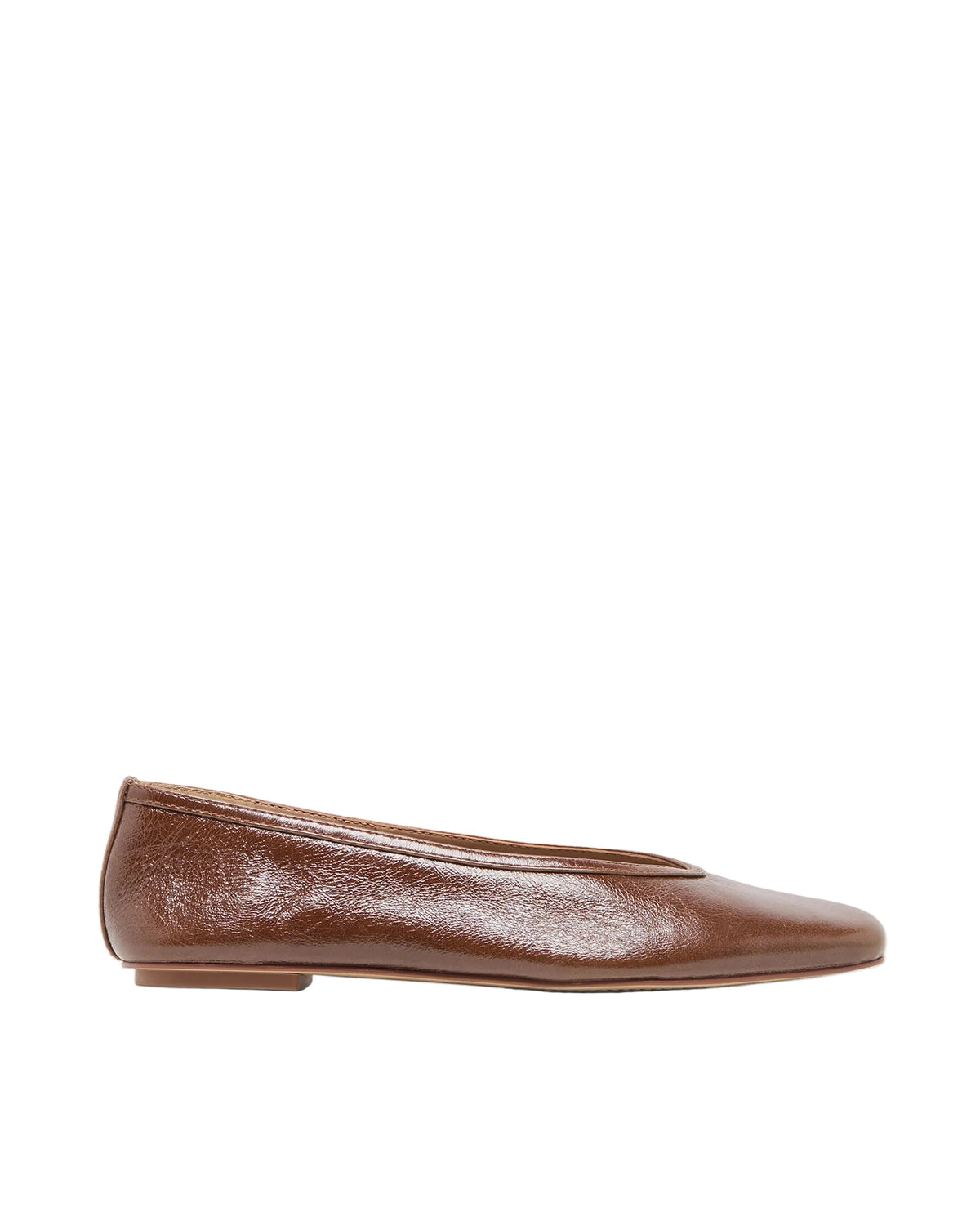 Caret Ballet Flats - Russet Leather