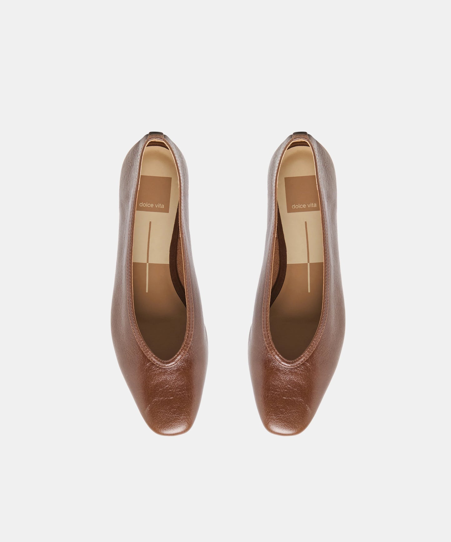 Caret Ballet Flats - Russet Leather