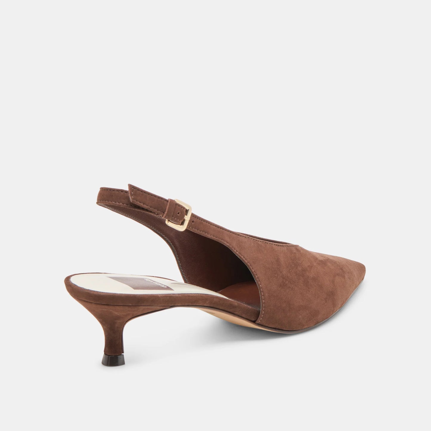 Alenna Heels - Dark Brown Suede