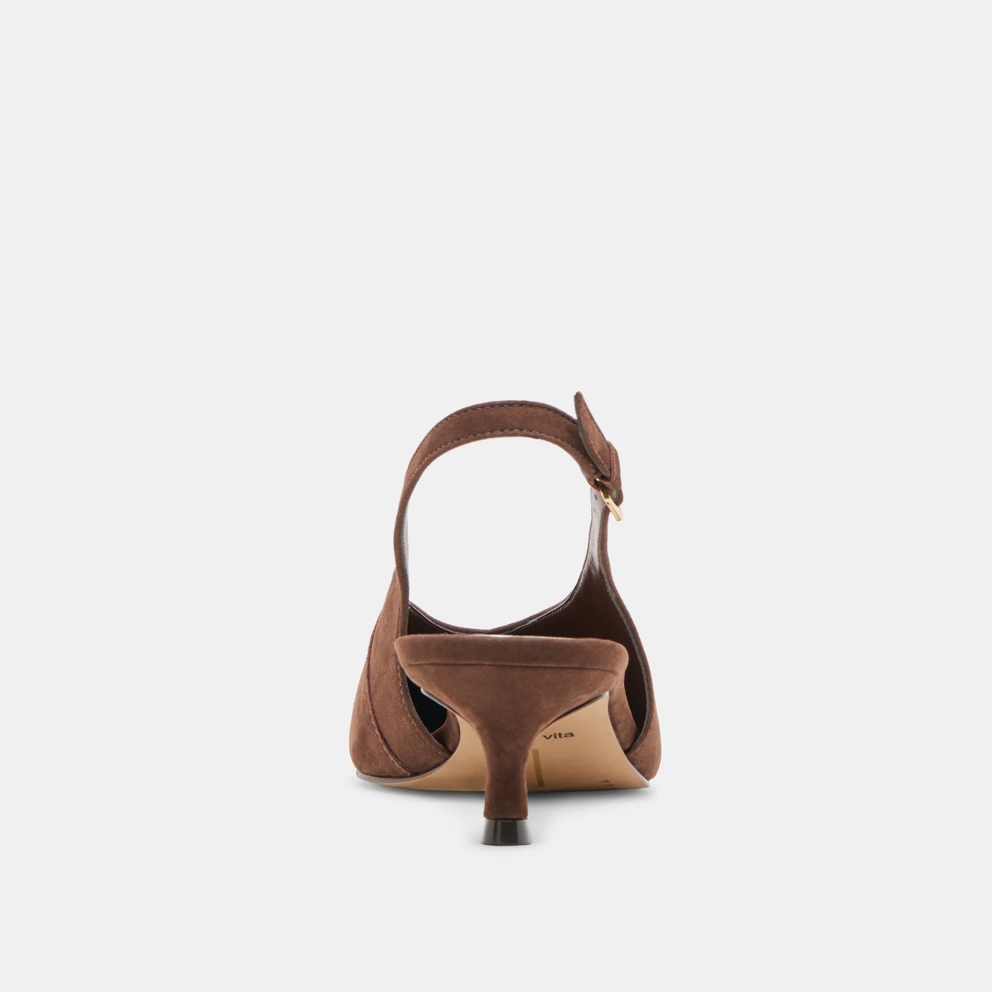 Alenna Heels - Dark Brown Suede