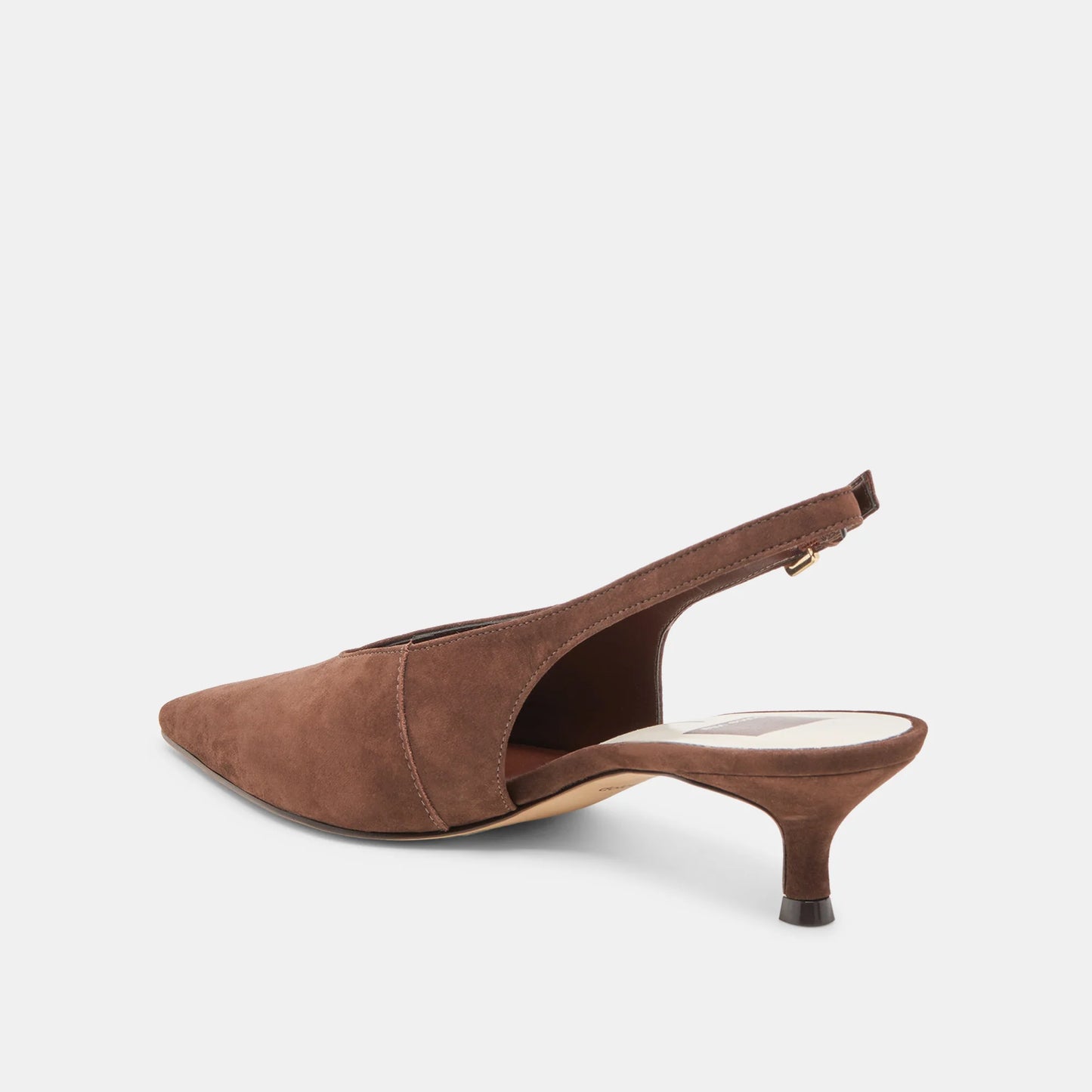 Alenna Heels - Dark Brown Suede