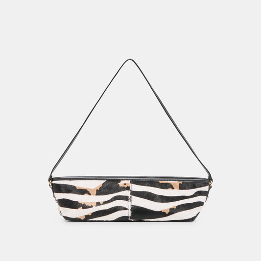 Savaii Shoulder Bag - Zebra Calf Hair